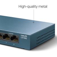 TP-LINK 8 PORT LS108G 10/100/1000Mbps Metal Kasa Yönetilemez Switch